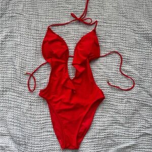 Abercrombie & Fitch Red One Piece Swimsuit